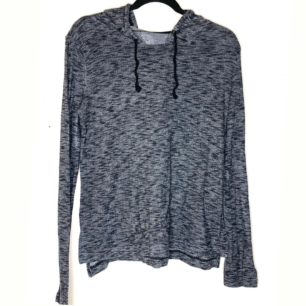 SO GREY/BLACK HOODIE SWEATER LARGE